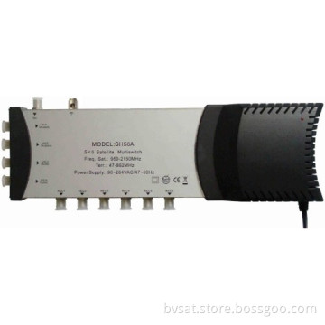 5 In 6 Out Integrated Power Supply Stand Alone Satellite Multiswitch 